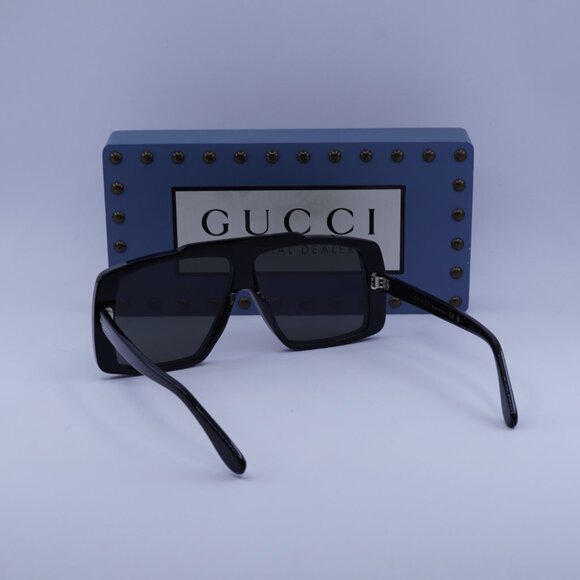 Gucci GG1369S 001 Square Sunglasses - Black\Grey - Picture 9 of 10